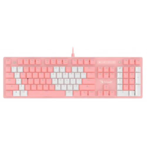 Клавиатура A4Tech Bloody B800 Dual Color механическая розовый/белый USB for gamer LED